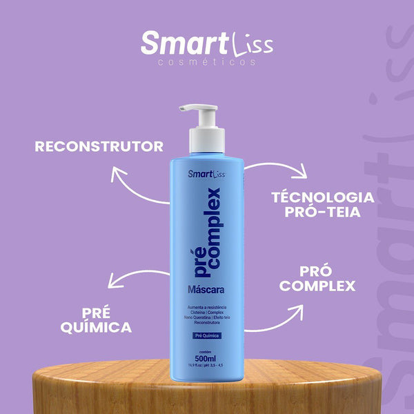 SmartLiss Cosméticos – Máscara Pré Complex Tratamento Profundo (500ml)