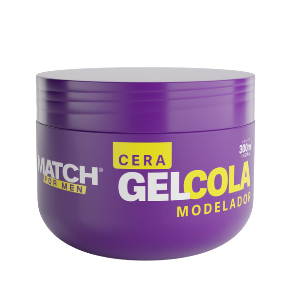 Match For Men – Gel Colar Cera Modelador – Fixação Máxima e Estilo Duradouro