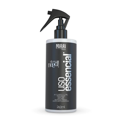 Mirai Cosméticos – Uso Essencial Leave-In – Proteção Térmica, Antifrizz e Brilho