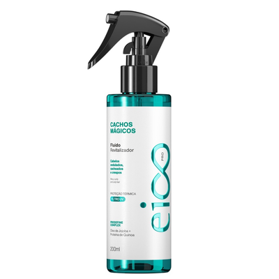 Eico - Spray Fluido Leave-in Revitalizador Protetor Térmico Cachos Mágicos c/ Filtro Solar (200ml)