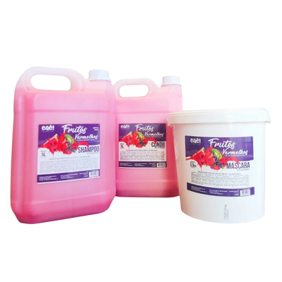 Eaê! – Kit Profissional Frutas Vermelhas – Hidratação e Reconstrução Capilar