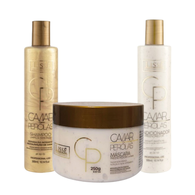 Lissé - Kit Caviar e Pérolas Hidratação Profunda Nutrição e Brilho Intenso