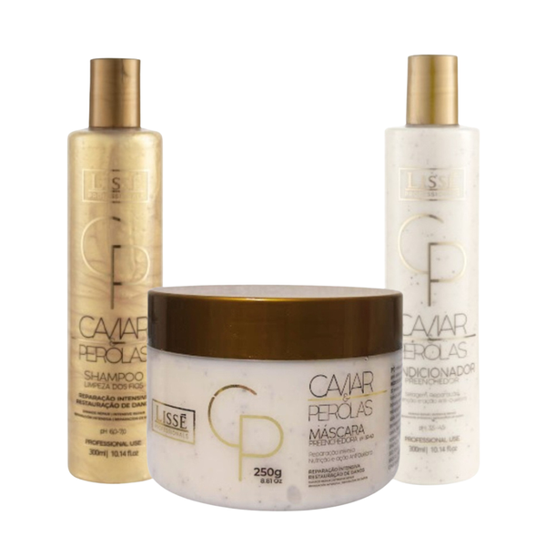 Lissé - Kit Caviar e Pérolas Hidratação Profunda Nutrição e Brilho Intenso