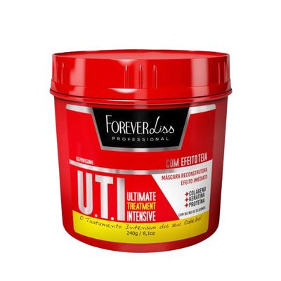 Forever Liss - Máscara U.T.I Reconstrução Profunda e Força para Cabelos Danificados (240g)