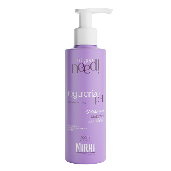 Mirai Cosméticos – Regularize pH Máscara Tratamento Pré e Pós Química (200ml)