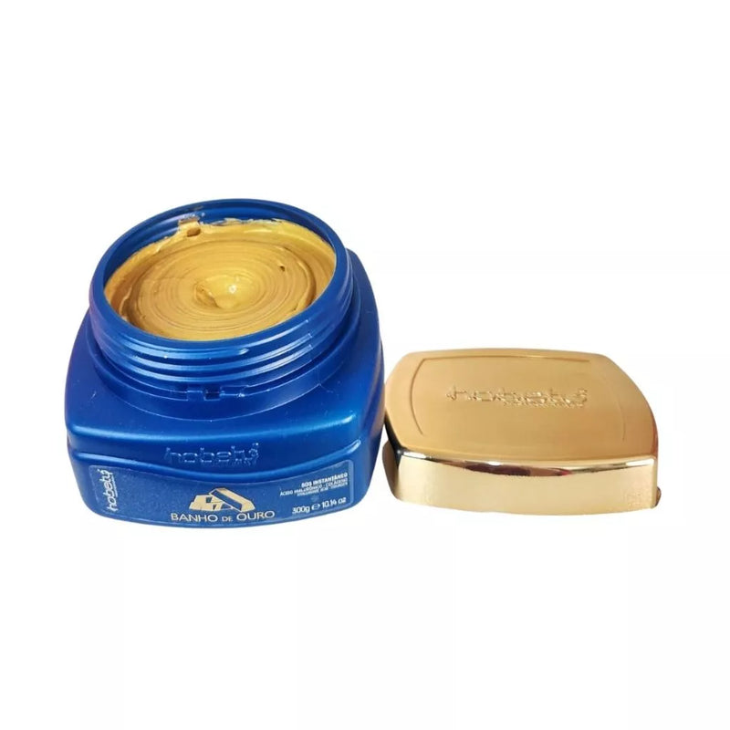 Hobety – Máscara Banho de Ouro – Hidratação Intensa, Brilho Luminoso e Maciez