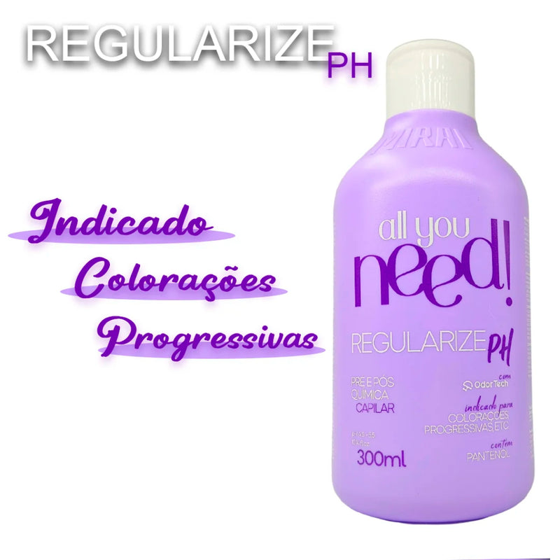 Mirai Cosméticos – Regularize pH Máscara Tratamento Pré e Pós Química (200ml)