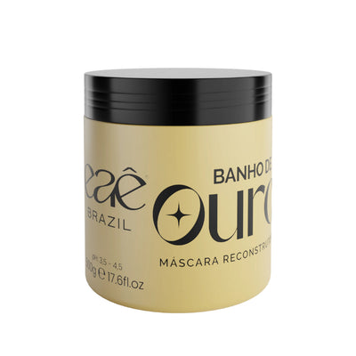 Eaê! Máscara Banho de Ouro – Brilho Radiante, Reconstrução e Maciez