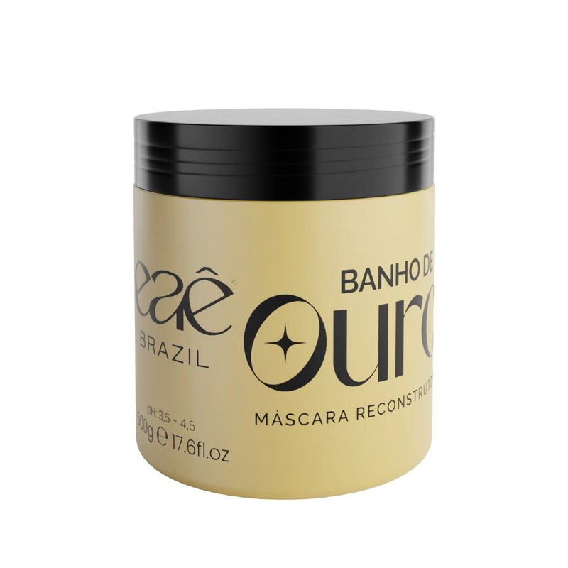Eaê! Máscara Banho de Ouro – Brilho Radiante, Reconstrução e Maciez