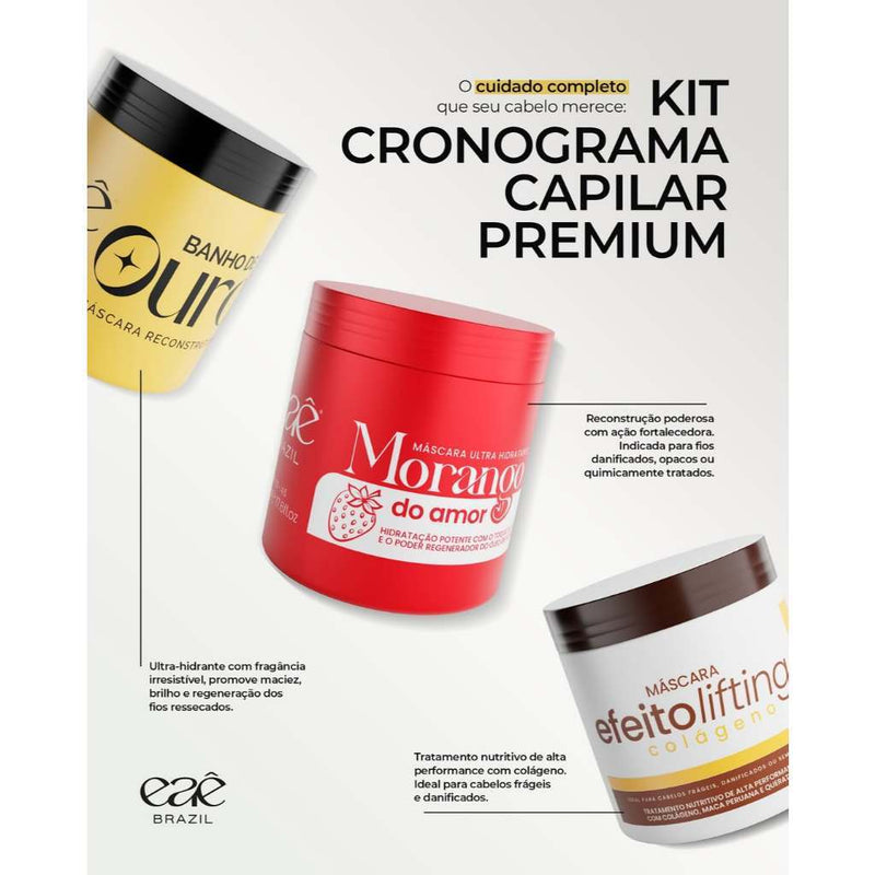 Eaê! Máscara Banho de Ouro – Brilho Radiante, Reconstrução e Maciez