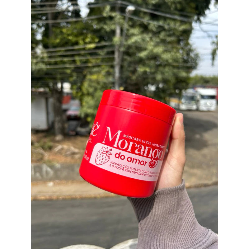 Eaê! Máscara Morango do Amor – Hidratação Intensa, Brilho e Maciez