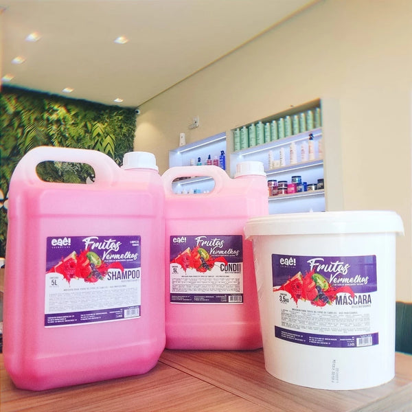Eaê! – Kit Profissional Frutas Vermelhas – Hidratação e Reconstrução Capilar