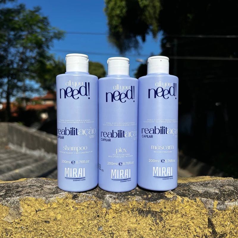 Mirai – Kit Reabilitação Capilar – Reconstrução Profunda e Recuperação dos Fios