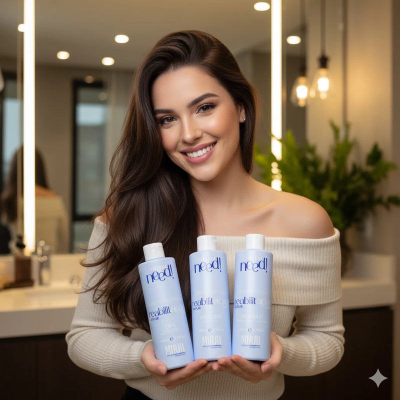 Mirai – Kit Reabilitação Capilar – Reconstrução Profunda e Recuperação dos Fios