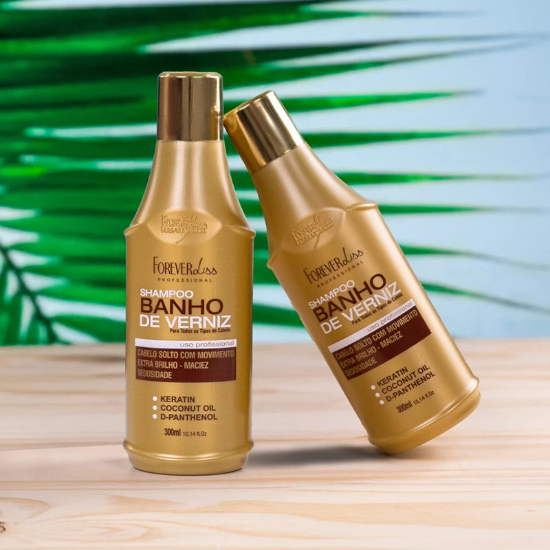 Forever Liss – Shampoo Banho de Verniz – Brilho Intenso e Nutrição Profunda