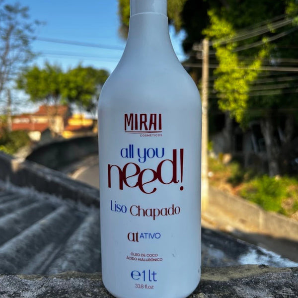 Mirai Cosméticos – Liso Chapado Progressiva Orgânica – Alinhamento, Brilho e Controle do Frizz