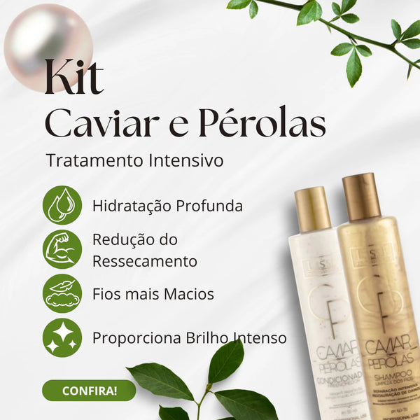 Lissé - Shampoo Caviar e Pérolas Brilho Intenso e Hidratação Premium