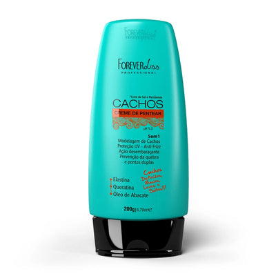 Forever Liss - Creme de Pentear Cachos 5 em 1 Hidratação, Definição e Controle do Frizz (200g)