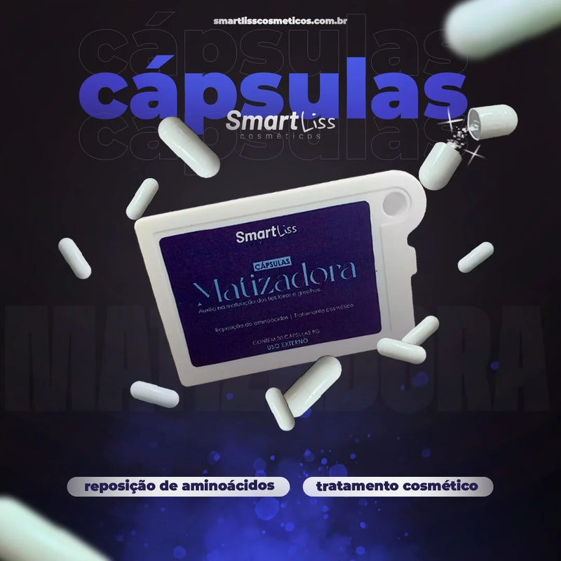 Smartliss Cosméticos – Cápsula Matizadora – Neutralização de Amarelo e Reconstrução Imediata